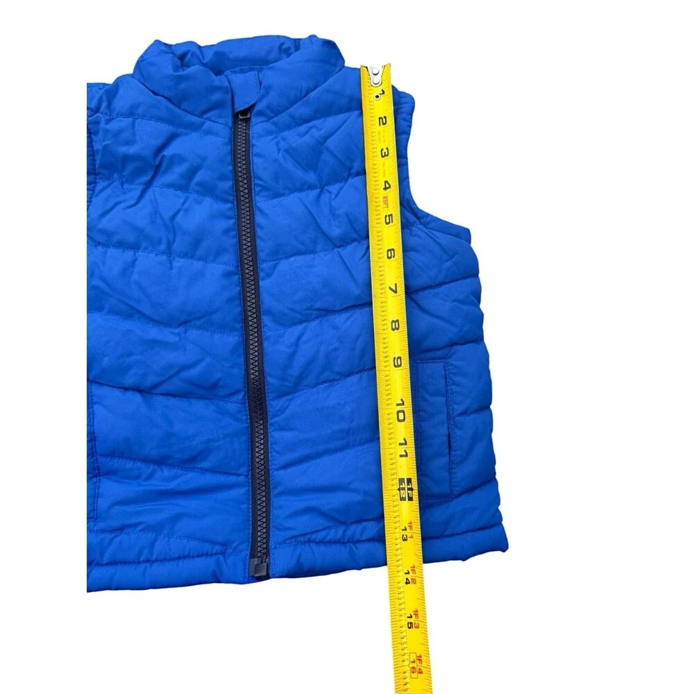 Gymboree Sleeveless Blue Boys Quilted Puffer Vest Size 12-24months